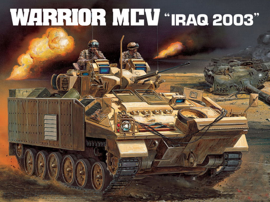 Сборная модель 13201 Academy Американская БМП "Уорриор" (Буря в пустыне, 2003год)  