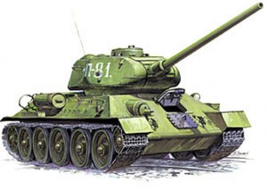 3533ПН Звезда Подарочный набор Танк Т-34/85 1/35