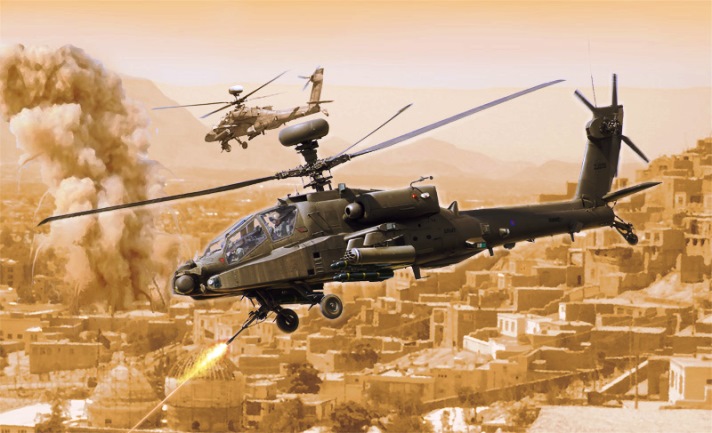 2748 Italeri Вертолет AH-64D Longbow Apache 1/48