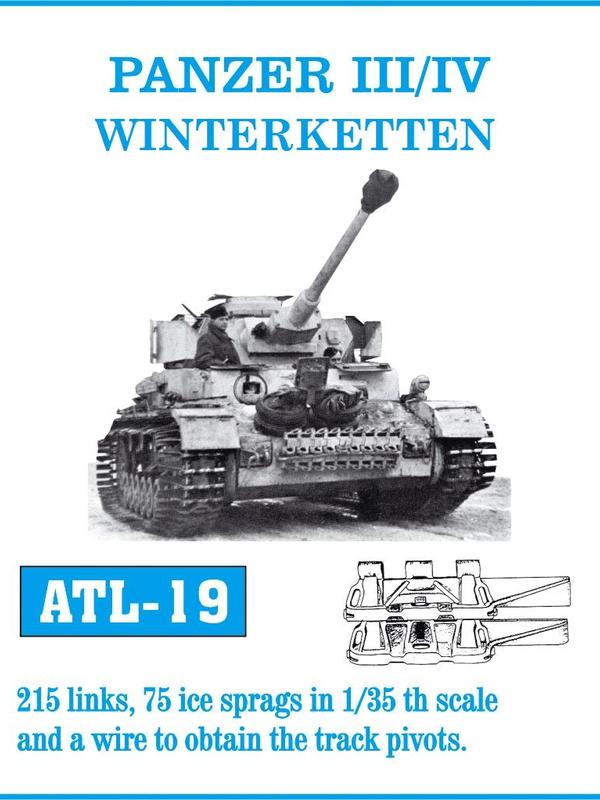 ATL-19 FRIULMODEL Металлические траки к Германским танкам PANZER III/IV WINTERKETTEN Масштаб 1/35