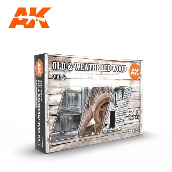 AK11674 AK Interactive Набор красок 3G Старя древесина №2, 6шт