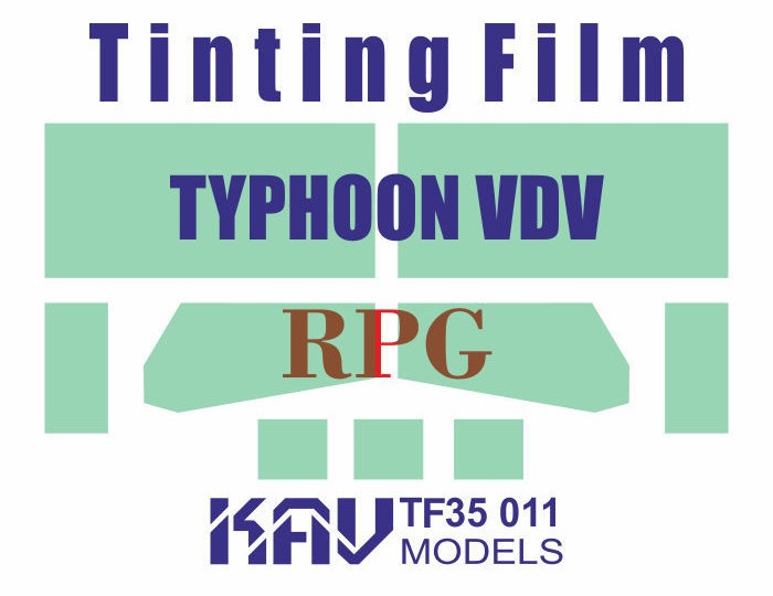 TF35011 KAV Models Тонировочная пленка на Тайфун ВДВ К-4386 (RPG) 1/35
