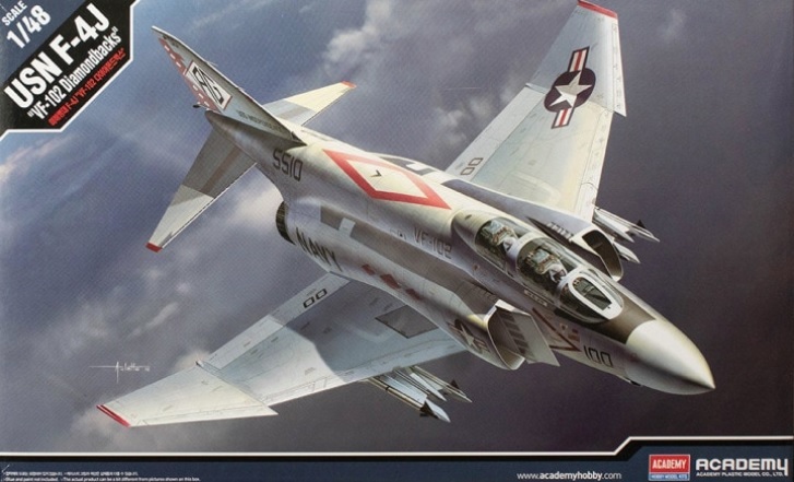 12323 Academy Cамолет F-4J "VF-102 Diamondbacks" 1/48