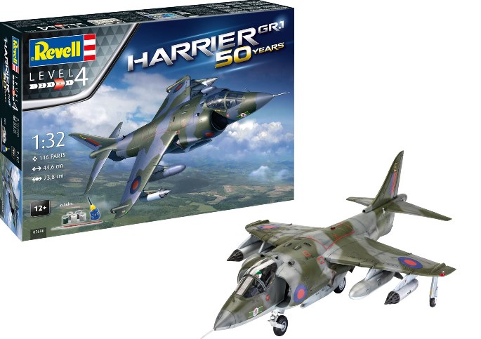 05690 Revell Подарочный набор Hawker Harrier GR Mk.1 1/32