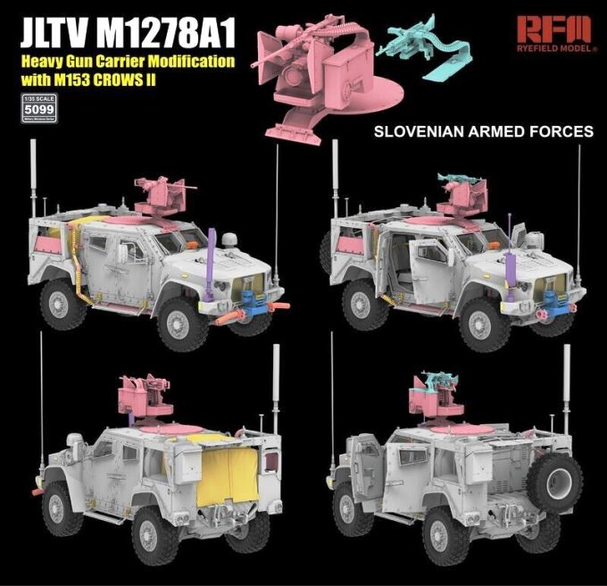 5099 RFM Бронеавтомобиль JLTV M1278A1 с M153 Crows II 1/35
