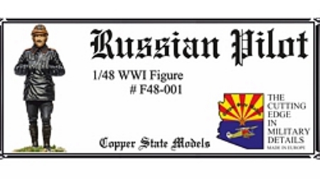 F48-001 Copper State Models WWI Russian Pilot 1/48