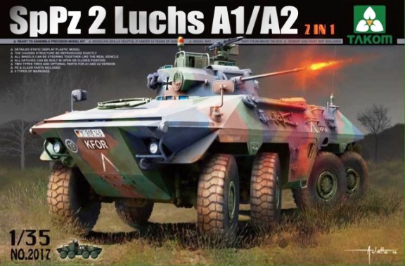 Сборная модель  2017 Takom Sp.Pz. 2 Luchs A1/A2 