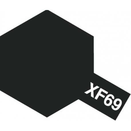81769 Tamiya Краска акриловая матовая XF-69 NATO Black (НАТО черная) 10мл.