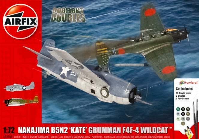 A50169 Airfix Самолеты Nakajima B5N2 "Kate" & Grumman F4F-4 Wildcat 1/72