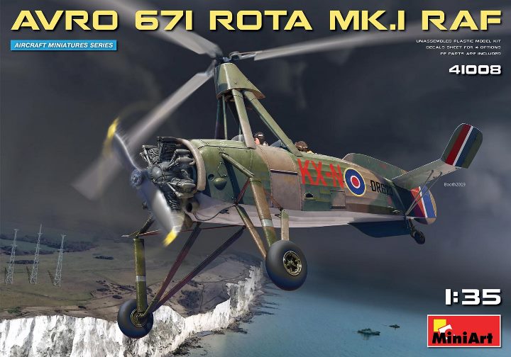 41008 Miniart Автожир Avro 671 Rota Mk.I RAF Масштаб 1/35