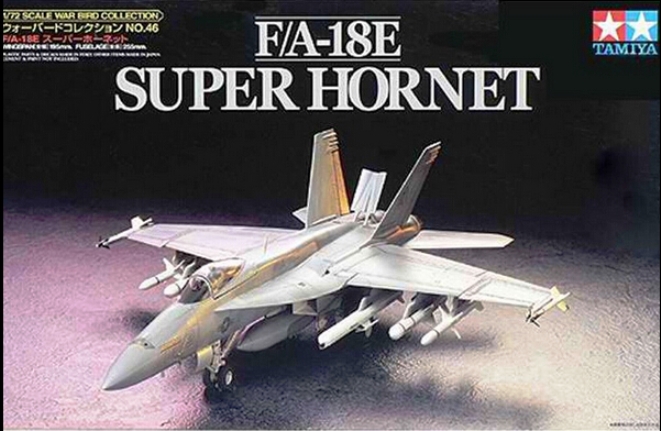 60746 Tamiya Американский самолёт F/A-18E Super Hornet1/72