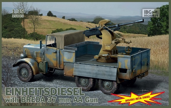 35005 IBG Models EINHEITS DIESEL with 3,7 cm BREDA 1/35