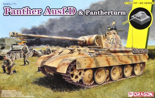6940 Dragon Немецкий танк Panther Ausf.D & Pantherturn 1/35