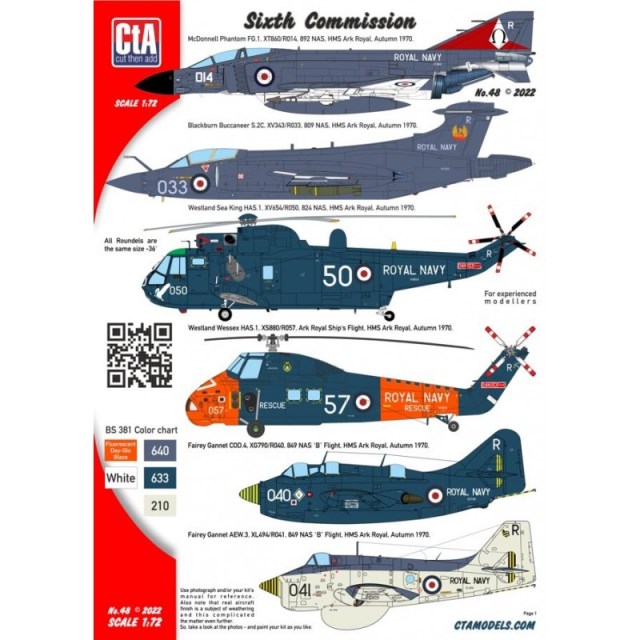 CTA-048 CtA "Sixth Comission" - HMS Ark Royal Air Group 1/72