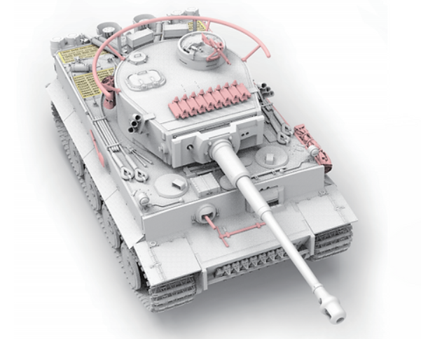 BT-023 Border Model Танк Tiger I (+ фигура командира) 1/35