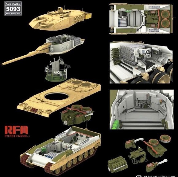 5093 RFM Интерьер и декали (Украина) для Leopard 2A6 1/35