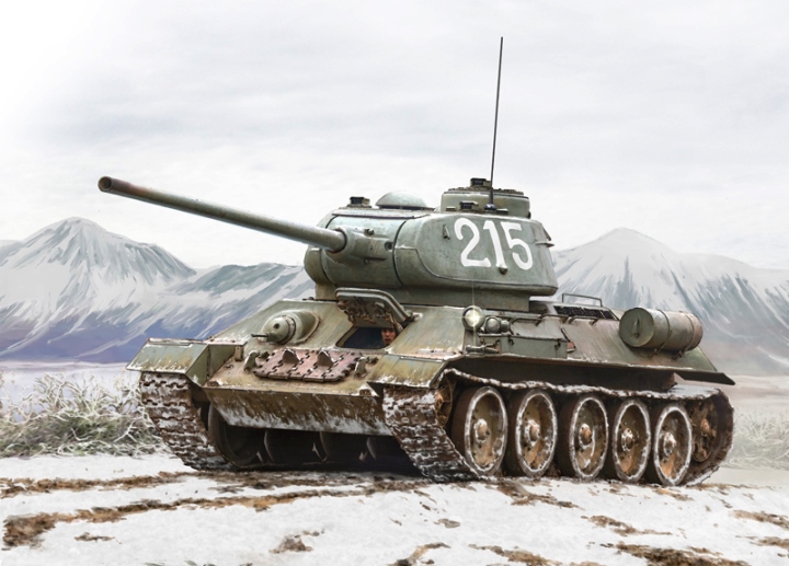6585 Italeri Танк Т-34/85 (Война в Корее) 1/35