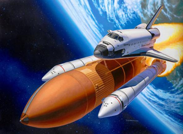 04736 Revell Космический корабль Space Shuttle Discovery + Booster Rockets Масштаб 1/144