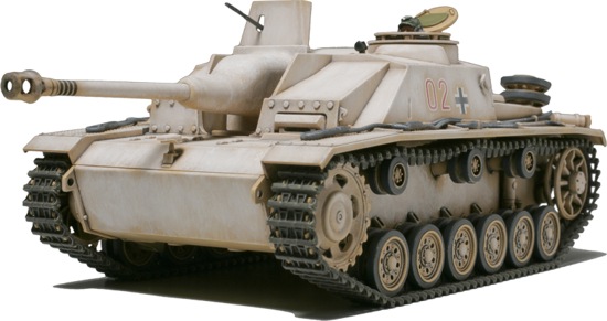Сборная модель 32525 Tamiya Немецкое Самоходное орудие Sturmgeschutz III Ausf.G. Фигура командира в комплекте 
