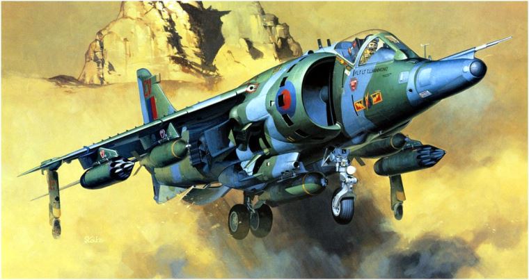 00236 Hasegawa Самолет Harrier GR Mk.3 1/72