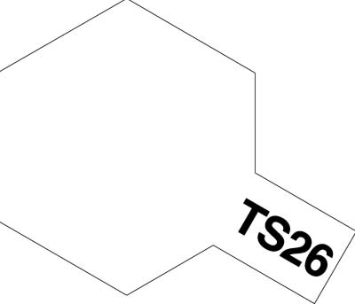 85026 Tamiya Краска-спрей TS-26 Pure White (Белая глянцевая) 100мл