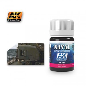 AK302 AK Interactive Смывка для серой палубы 35мл