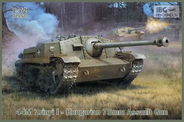 Сборная модель 72050 IBG Models 44M ZRINYI II Hungarian 75mm Assault gun 