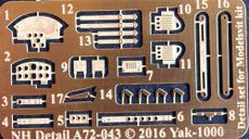 A72043 NHDetail Yakovlev Yak-1000 Detail Set (for Modelsvit) 1/72
