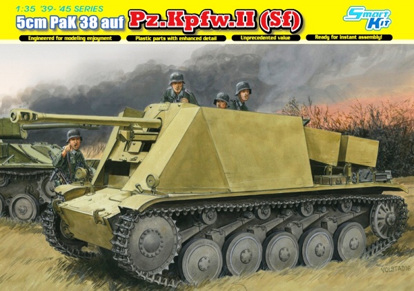 Сборная модель 6721 Dragon Германская САУ 5cm PaK 38 auf Fgst.Pz.Kpfw.II (Sf) 