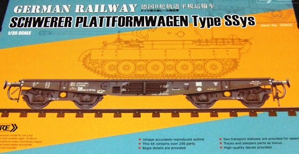 Сборная модель Sabre Model Германская железнодорожная платформа Type SSys (металлические колеса) 