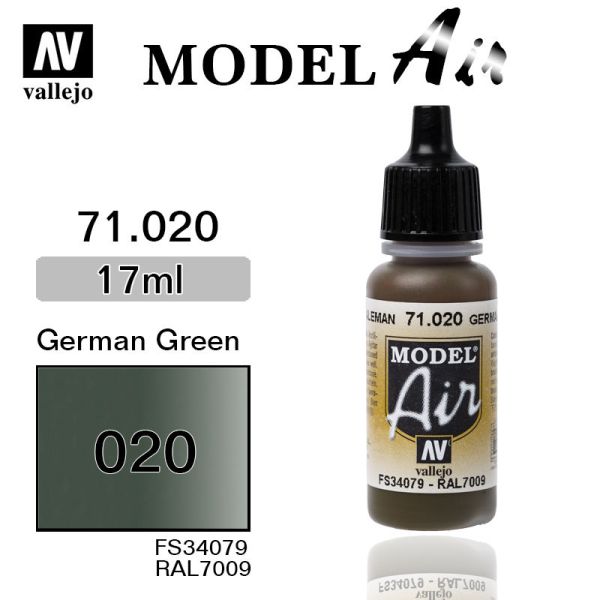 V-71020 Vallejo Краска Model Air Немецкий зеленый 17 мл