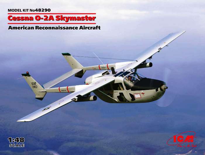 48290 ICM Самолет Cessna O-2A Skymaster 1/48
