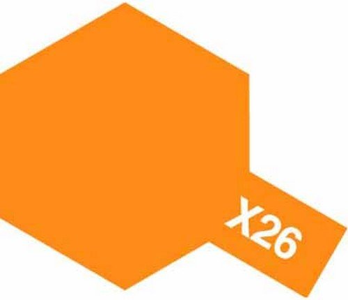 80026 Tamiya Краска эмалевая глянцевая X-26 Clear Orange (Оранжевая прозрачная) 10мл.