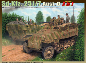 Сборная модель 6223 Dragon Немецкий бронетранспортер Sd.Kfz. 251/7 Ausf.D 