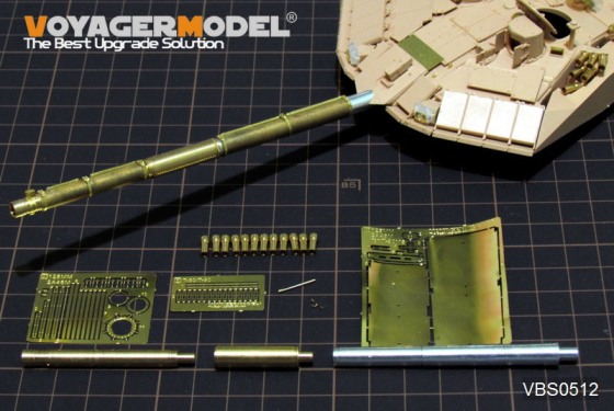 VBS0512 VoyagerModel Modern Russian 125mm (2A46M-5) Barrel (T-90MS used) 1/35