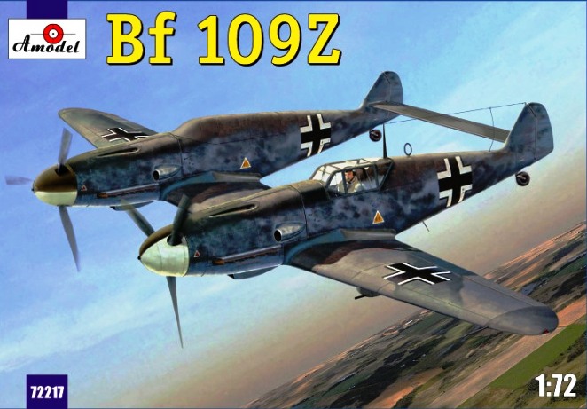 Сборная модель 72217 Amodel Самолет Bf-109Z 