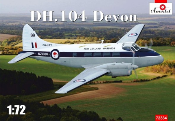 Сборная модель 72334 Amodel Самолет DH.104 Devon 