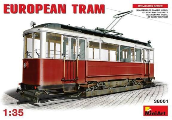 Сборная модель 38001 MiniArt Европейский трамвай (20-30е года XX века)