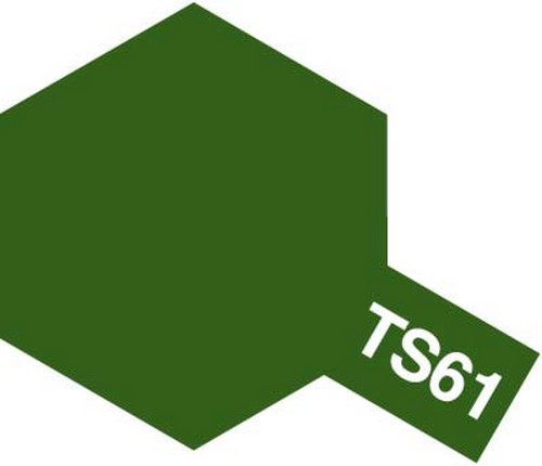 85061 Tamiya Краска-спрей TS-61 NATO Green  (НАТО зеленый) 100мл