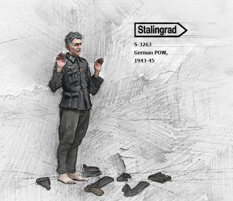 3263 Stalingrad Немецкий военнопленный 1944-45 1/35