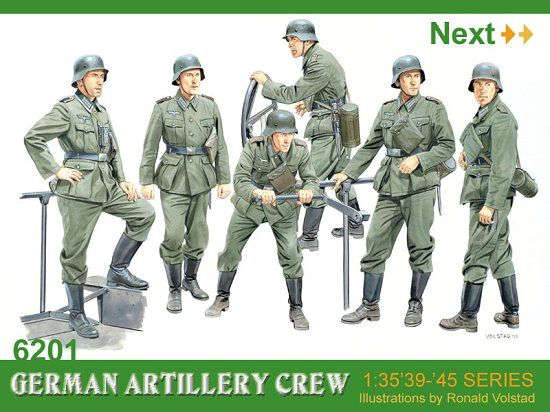 6201 Dragon German Artillery Crew 1/35