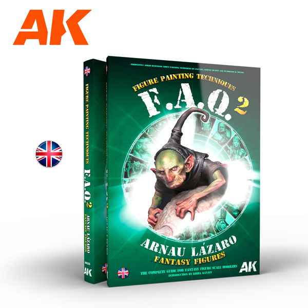 AK525 AK Interactive Книга FAQ 2 Техника окраски фантастичных фигур (Английский язык, Арнау Лазаро)