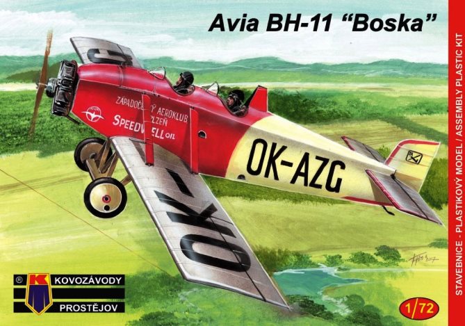0079 Kovozavody Prostejov Самолёт Avia BH-11 Civilian 1/72