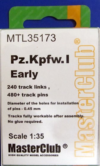 MTL35173 MasterClub Металлические траки для Pz.I Early 1/35