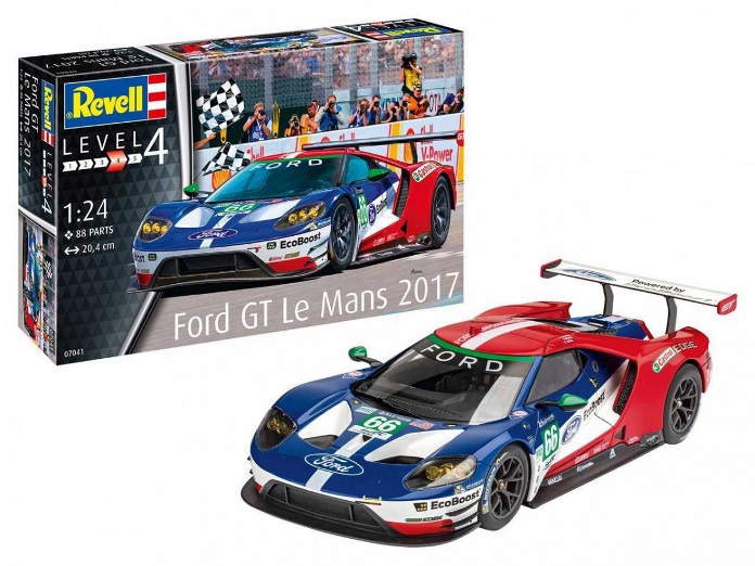 07041 Revell Автомобиль Ford GT Le Mans 2017 1/24