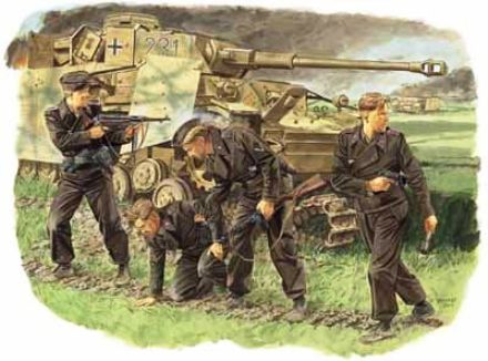 6129 Dragon Германские танкисты (4 фигуры, Курск, 1943 год) Масштаб 1/35