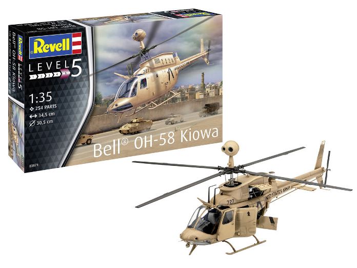 03871 Revell Американский лёгкий вертолёт OH-58 Kiowa 1/35