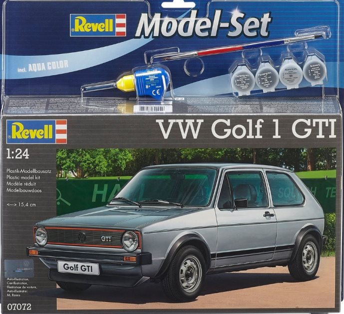 67072 Revell Подарочный набор "Автомобиль VW Golf 1 GTI"    1/24
