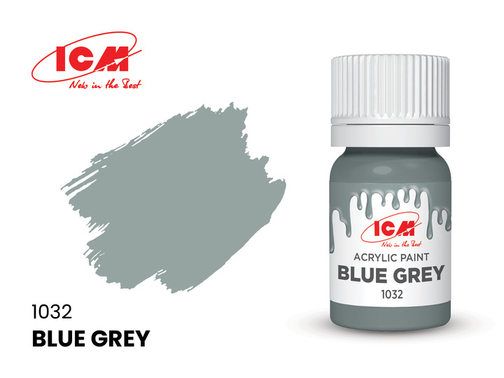 C1032 ICM Акриловая краска Сине-серый (Blue Grey) 12мл