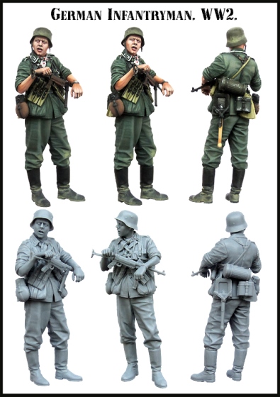 EM35141 Evolution Miniatures Германский солдат Масштаб 1/35